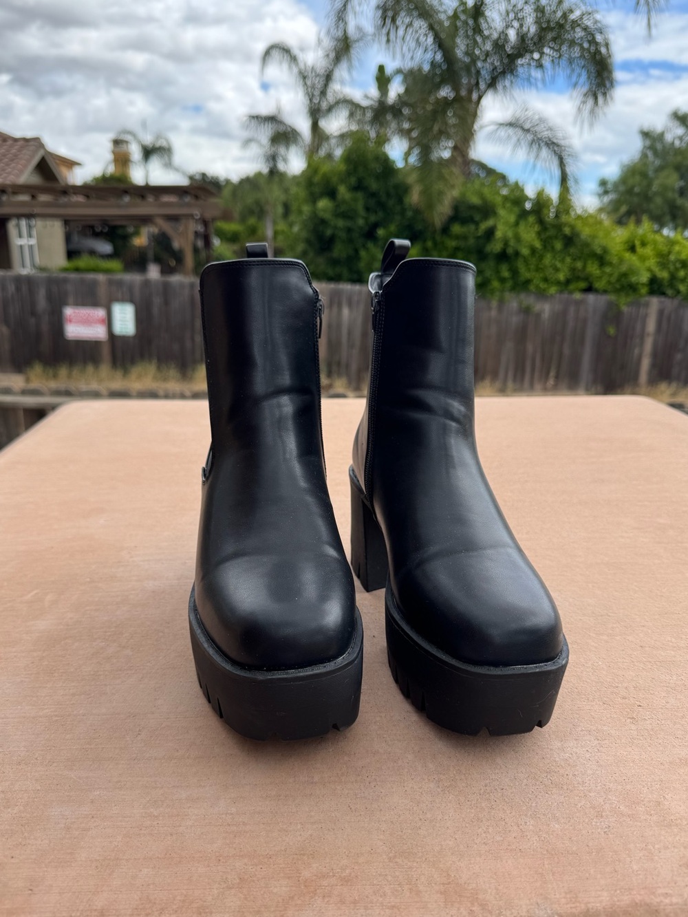 Madden Girl Black Platform Chelsea Ankle Boots